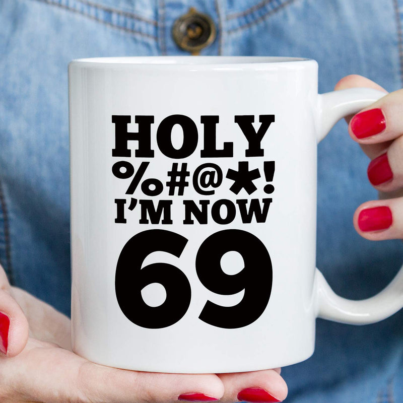 69th Birthday Gifts for Women - 1950 Birthday Gifts for Women, 69 Years Old Birthday Gifts Coffee Mug for Mom, Wife, Friend, Sister, Her, Colleague, Coworker, HOLY MUG - 11oz