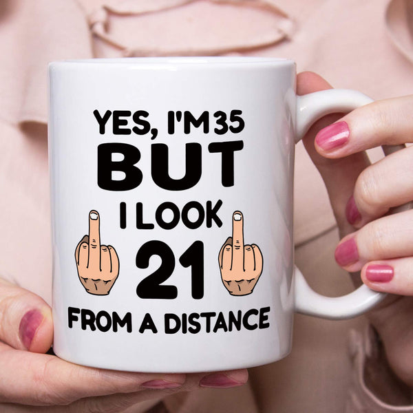 35th Birthday Gifts for Women - 1984 Birthday Gifts for Women, 35 Years Old Birthday Gifts Coffee Mug for Mom, Wife, Friend, Sister, Her, Colleague, Coworker - 11oz