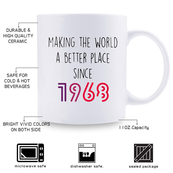 51st Birthday Gifts for Men - 1968 Birthday Gifts for Men, 51 Years Old Birthday Gifts Coffee Mug for Dad, Husband, Friend, Brother, Him, Colleague, Coworker - 11oz