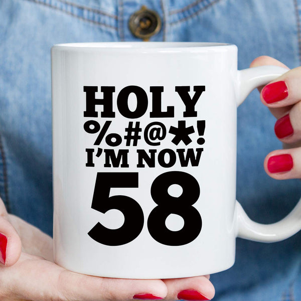 58th Birthday Gifts for Men - 1961 Birthday Gifts for Men, 58 Years Old Birthday Gifts Coffee Mug for Dad, Husband, Friend, Brother, Him, Colleague, Coworker, HOLY MUG - 11oz