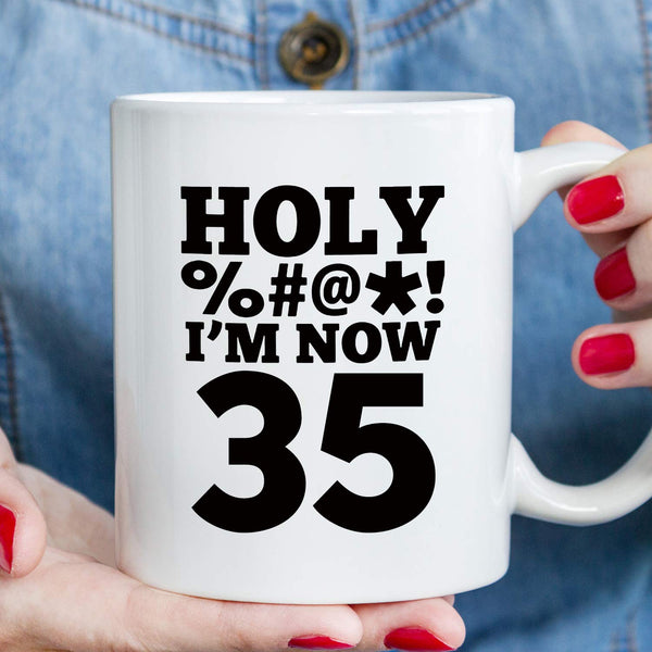 35th Birthday Gifts for Men - 1984 Birthday Gifts for Men, 35 Years Old Birthday Gifts Coffee Mug for Dad, Husband, Friend, Brother, Him, Colleague, Coworker, HOLY MUG- 11oz