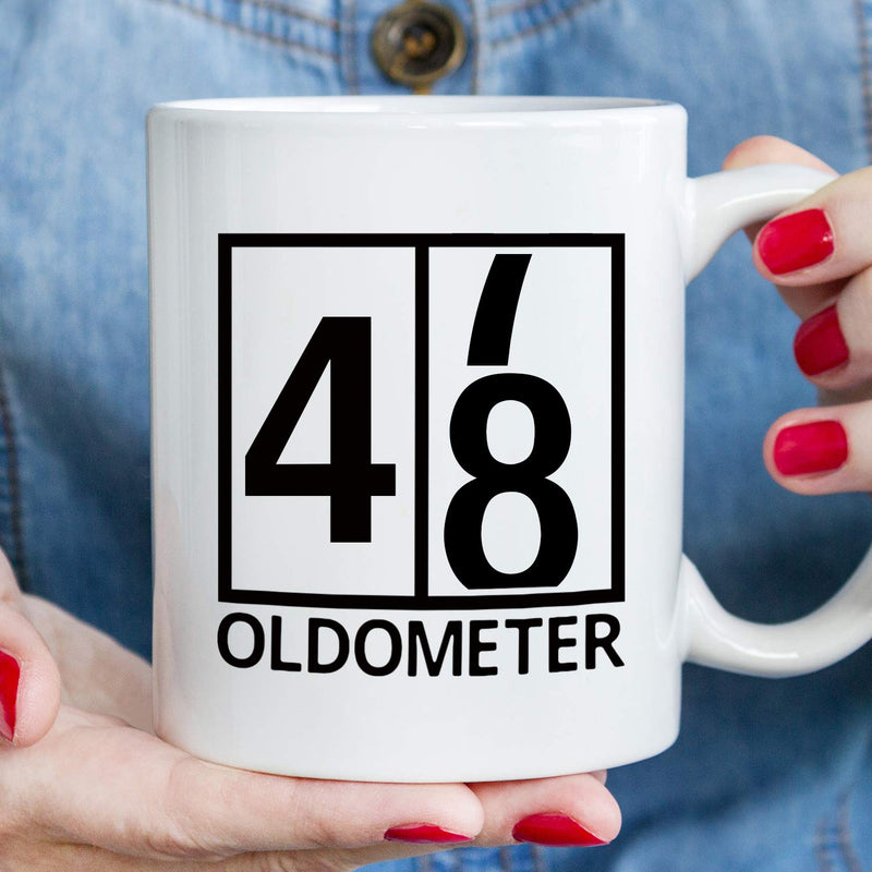 48th Birthday Gifts for Women - 1971 Birthday Gifts for Women, 48 Years Old Birthday Gifts Coffee Mug for Mom, Wife, Friend, Sister, Her, Colleague, Coworker, Oldometer Mug - 11oz