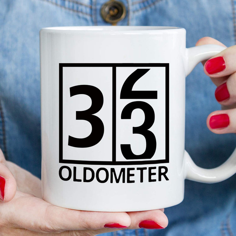 33rd Birthday Gifts for Women - 1986 Birthday Gifts for Women, 33 Years Old Birthday Gifts Coffee Mug for Mom, Wife, Friend, Sister, Her, Colleague, Coworker, Oldometer Mug - 11oz