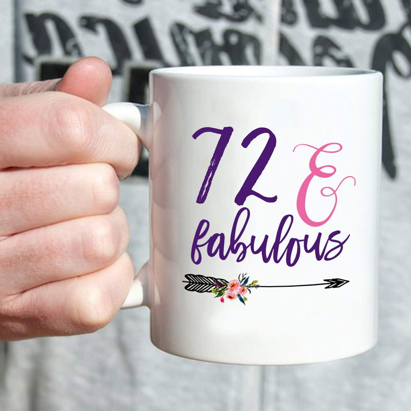 72nd Birthday Gifts for Men - 1947 Birthday Gifts for Men, 72 Years Old Birthday Gifts Coffee Mug for Dad, Husband, Friend, Brother, Him, Colleague, Coworker - 11oz