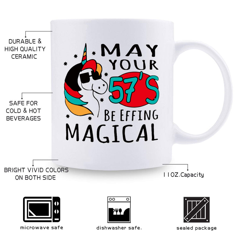 57th Birthday Gifts for Men - 1962 Birthday Gifts for Men, 57 Years Old Birthday Gifts Coffee Mug for Dad, Husband, Friend, Brother, Him, Colleague, Coworker - 11oz