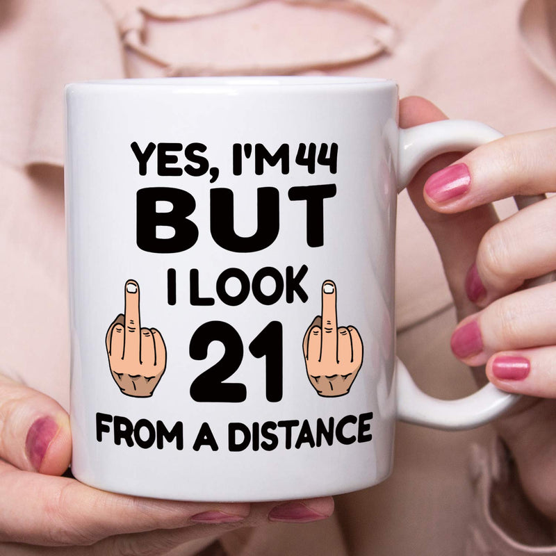 44th Birthday Gifts for Men - 1975 Birthday Gifts for Men, 44 Years Old Birthday Gifts Coffee Mug for Dad, Husband, Friend, Brother, Him, Colleague, Coworker - 11oz