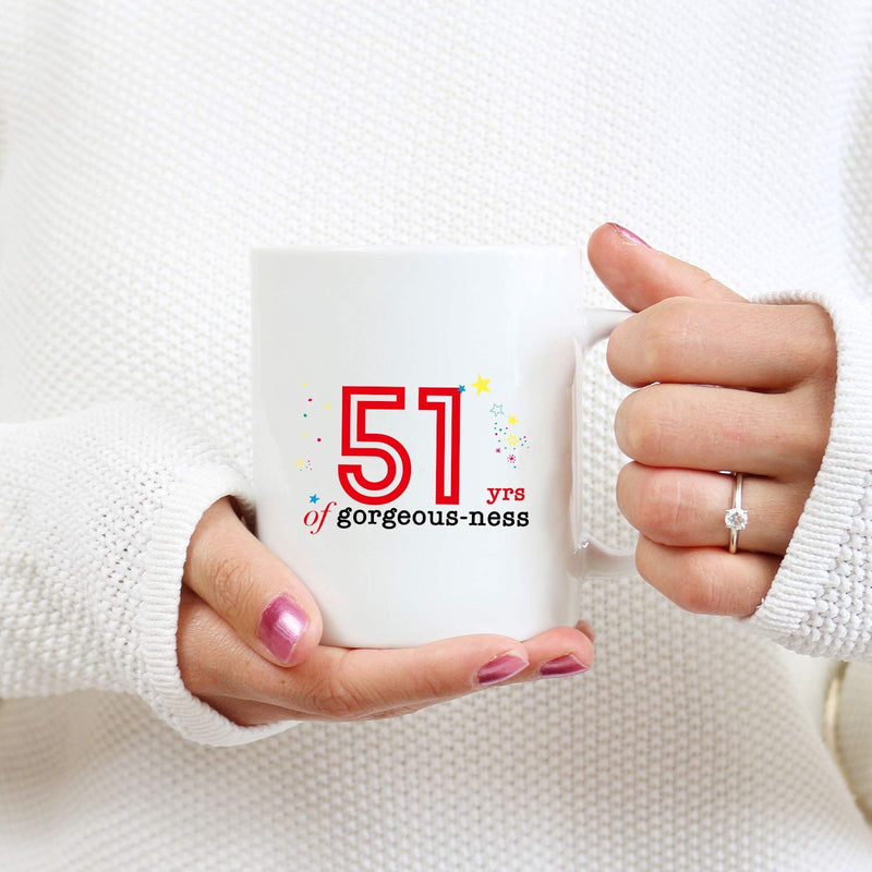 51st Birthday Gifts for Women - 1968 Birthday Gifts for Women, 51 Years Old Birthday Gifts Coffee Mug for Mom, Wife, Friend, Sister, Her, Colleague, Coworker - 11oz