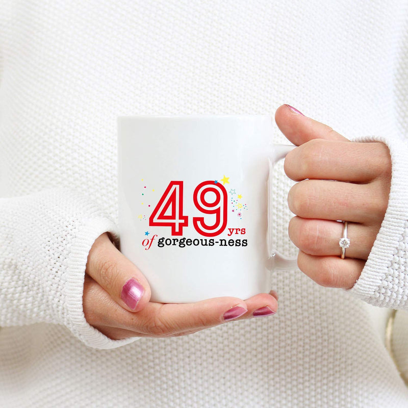 49th Birthday Gifts for Women - 1970 Birthday Gifts for Women, 49 Years Old Birthday Gifts Coffee Mug for Mom, Wife, Friend, Sister, Her, Colleague, Coworker - 11oz