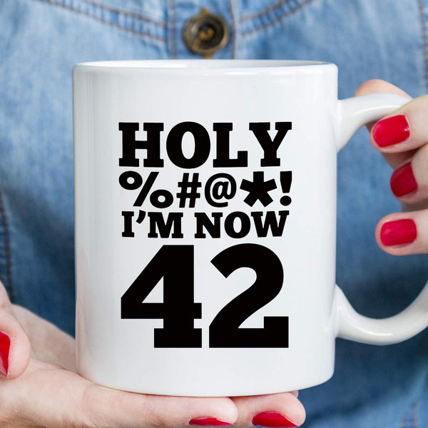 42nd Birthday Gifts for Women - 1977 Birthday Gifts for Women, 42 Years Old Birthday Gifts Coffee Mug for Mom, Wife, Friend, Sister, Her, Colleague, Coworker, HOLY MUG - 11oz