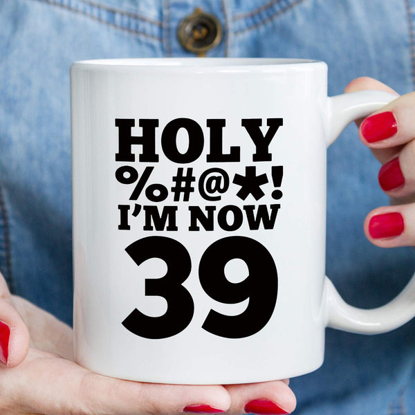 39th Birthday Gifts for Men - 1980 Birthday Gifts for Men, 39 Years Old Birthday Gifts Coffee Mug for Dad, Husband, Friend, Brother, Him, Colleague, Coworker, HOLY MUG - 11oz