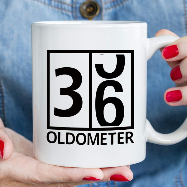 36th Birthday Gifts for Women - 1983 Birthday Gifts for Women, 36 Years Old Birthday Gifts Coffee Mug for Mom, Wife, Friend, Sister, Her, Colleague, Coworker, Oldometer Mug - 11oz