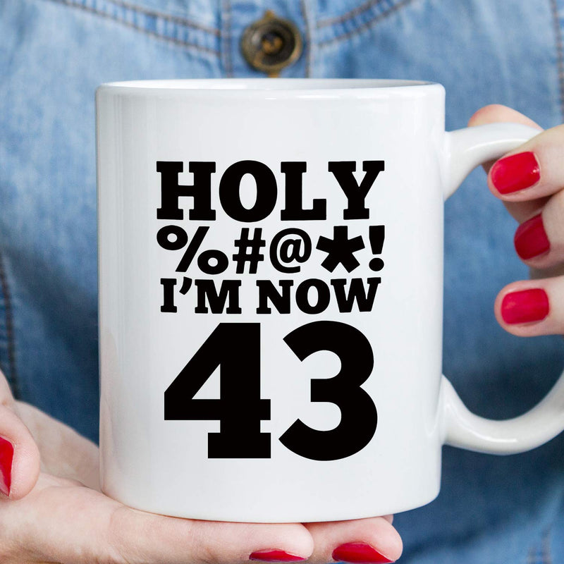 43rd Birthday Gifts for Men - 1976 Birthday Gifts for Men, 43 Years Old Birthday Gifts Coffee Mug for Dad, Husband, Friend, Brother, Him, Colleague, Coworker, HOLY MUG - 11oz