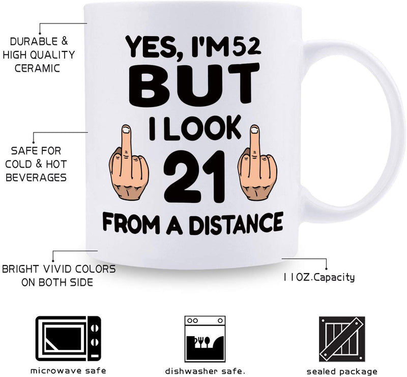 52nd Birthday Gifts for Women - 1967 Birthday Gifts for Women, 52 Years Old Birthday Gifts Coffee Mug for Mom, Wife, Friend, Sister, Her, Colleague, Coworker - 11oz