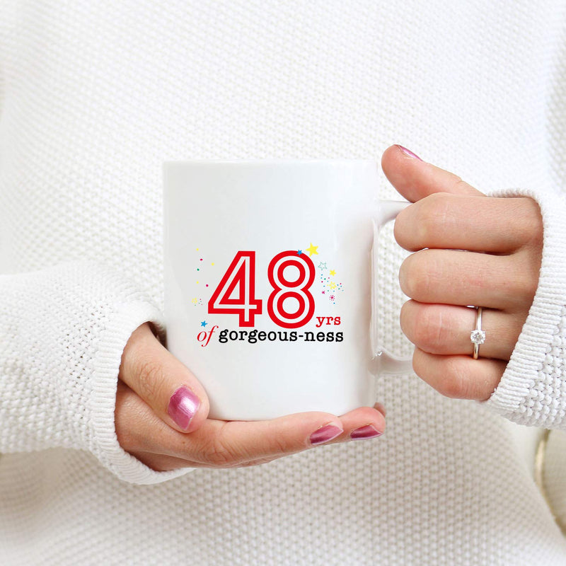 48th Birthday Gifts for Women - 1971 Birthday Gifts for Women, 48 Years Old Birthday Gifts Coffee Mug for Mom, Wife, Friend, Sister, Her, Colleague, Coworker - 11oz