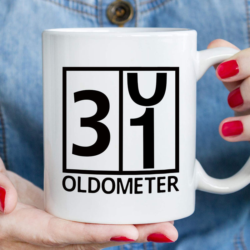 31st Birthday Gifts for Women - 1988 Birthday Gifts for Women, 31 Years Old Birthday Gifts Coffee Mug for Mom, Wife, Friend, Sister, Her, Colleague, Coworker, Oldometer Mug- 11oz