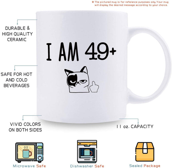 50th Birthday Gifts for Men - 1969 Birthday Gifts for Men, 50 Years Old Birthday Gifts Coffee Mug for Dad, Husband, Friend, Brother, Him, Colleague, Coworker - 11oz