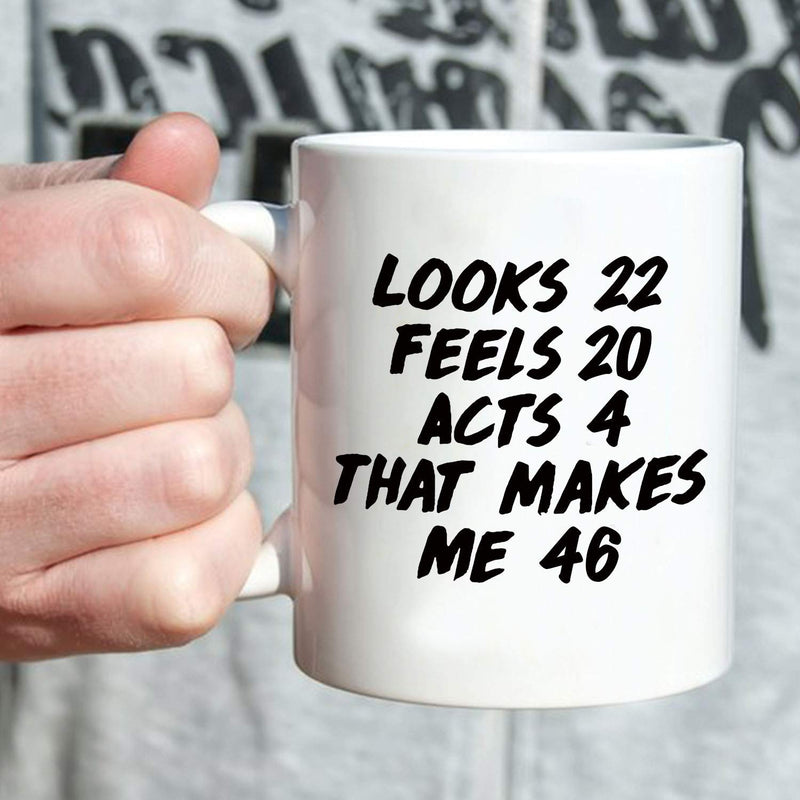 46th Birthday Gifts for Men - 1973 Birthday Gifts for Men, 46 Years Old Birthday Gifts Coffee Mug for Dad, Husband, Friend, Brother, Him, Colleague, Coworker - 11oz