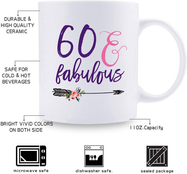 60th Birthday Gifts for Men - 1959 Birthday Gifts for Men, 60 Years Old Birthday Gifts Coffee Mug for Dad, Husband, Friend, Brother, Him, Colleague, Coworker - 11oz