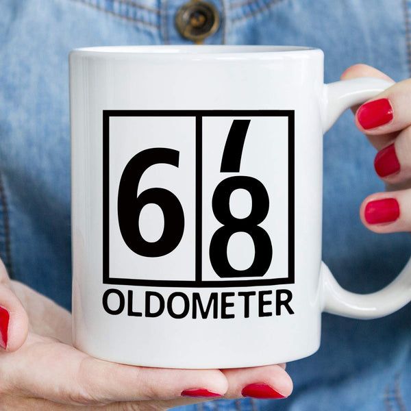 68th Birthday Gifts for Women - 1951 Birthday Gifts for Women, 68 Years Old Birthday Gifts Coffee Mug for Mom, Wife, Friend, Sister, Her, Colleague, Coworker, Oldometer Mug - 11oz