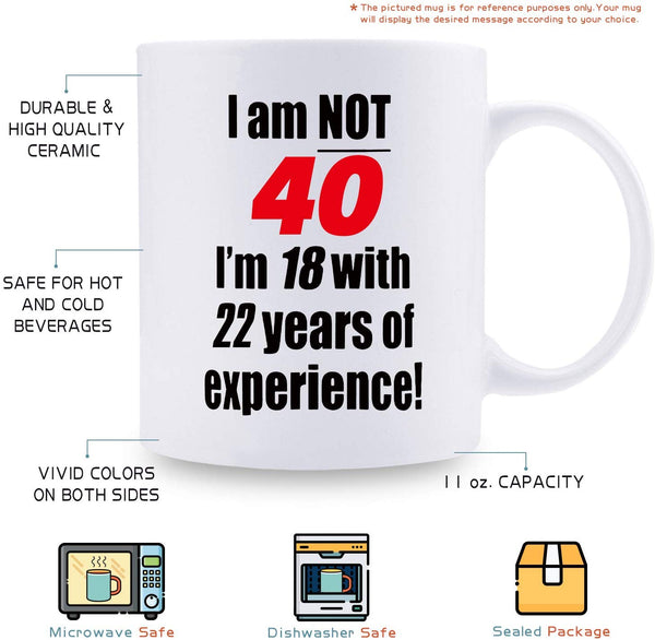 37th Birthday Gifts for Men - 1982 Birthday Gifts for Men, 37 Years Old Birthday Gifts Coffee Mug for Dad, Husband, Friend, Brother, Him, Colleague, Coworker - 11oz