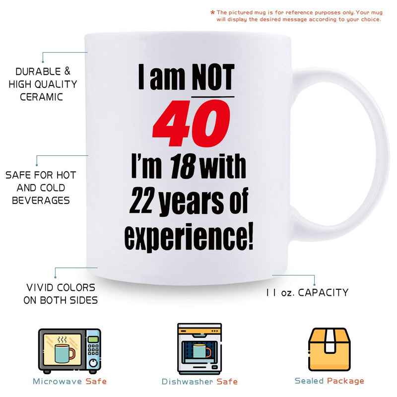 39th Birthday Gifts for Women - 1980 Birthday Gifts for Women, 39 Years Old Birthday Gifts Coffee Mug for Mom, Wife, Friend, Sister, Her, Colleague, Coworker - 11oz