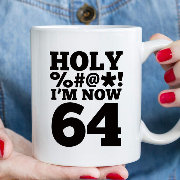 64th Birthday Gifts for Women - 1955 Birthday Gifts for Women, 64 Years Old Birthday Gifts Coffee Mug for Mom, Wife, Friend, Sister, Her, Colleague, Coworker, HOLY MUG - 11oz