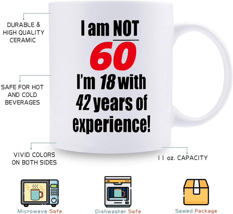 60th Birthday Gifts for Women - 1959 Birthday Gifts for Women, 60 Years Old Birthday Gifts Coffee Mug for Mom, Wife, Friend, Sister, Her, Colleague, Coworker - 11oz