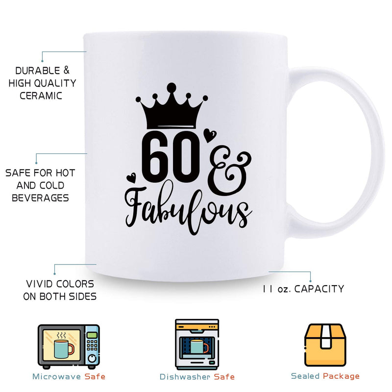 60th Birthday Gifts for Women - 1959 Birthday Gifts for Women, 60 Years Old Birthday Gifts Coffee Mug for Mom, Wife, Friend, Sister, Her, Colleague, Coworker - 11oz