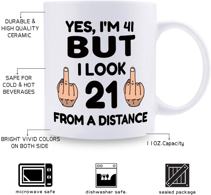 41st Birthday Gifts for Women - 1978 Birthday Gifts for Women, 41 Years Old Birthday Gifts Coffee Mug for Mom, Wife, Friend, Sister, Her, Colleague, Coworker - 11oz