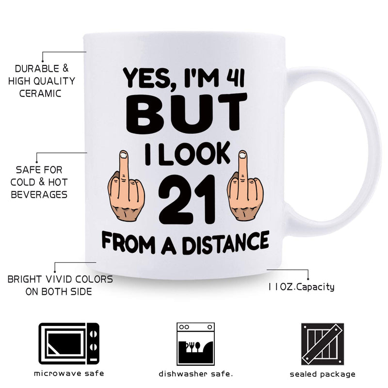 41st Birthday Gifts for Men - 1978 Birthday Gifts for Men, 41 Years Old Birthday Gifts Coffee Mug for Dad, Husband, Friend, Brother, Him, Colleague, Coworker - 11oz