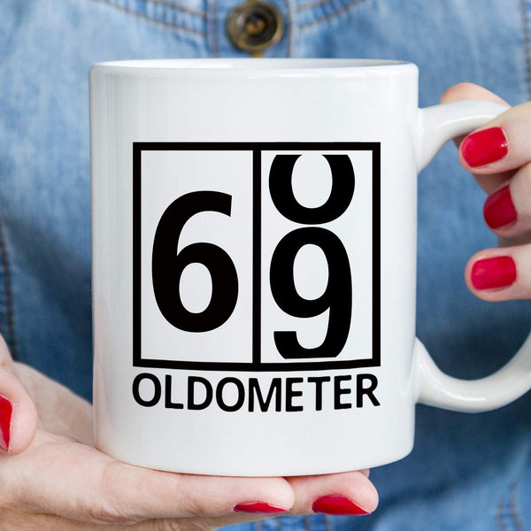 69th Birthday Gifts for Women - 1950 Birthday Gifts for Women, 69 Years Old Birthday Gifts Coffee Mug for Mom, Wife, Friend, Sister, Her, Colleague, Coworker, Oldometer Mug - 11oz