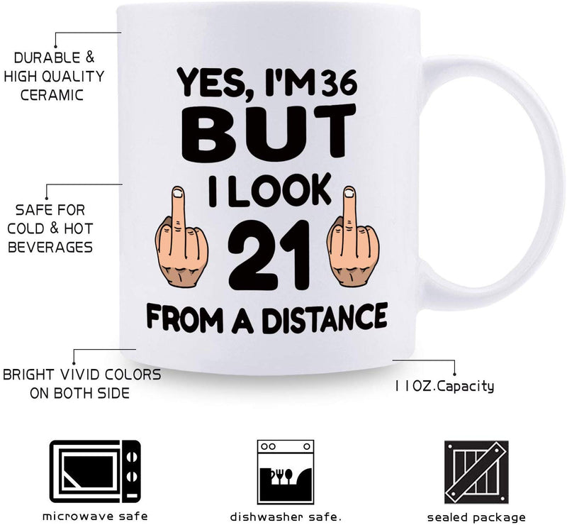 36th Birthday Gifts for Men - 1983 Birthday Gifts for Men, 36 Years Old Birthday Gifts Coffee Mug for Dad, Husband, Friend, Brother, Him, Colleague, Coworker - 11oz