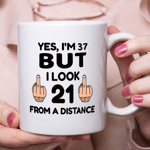 37th Birthday Gifts for Women - 1982 Birthday Gifts for Women, 37 Years Old Birthday Gifts Coffee Mug for Mom, Wife, Friend, Sister, Her, Colleague, Coworker - 11oz