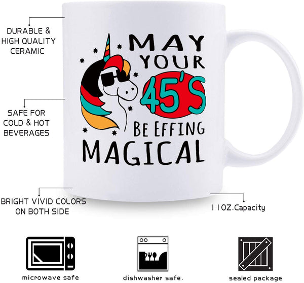 45th Birthday Gifts for Men - 1974 Birthday Gifts for Men, 45 Years Old Birthday Gifts Coffee Mug for Dad, Husband, Friend, Brother, Him, Colleague, Coworker - 11oz