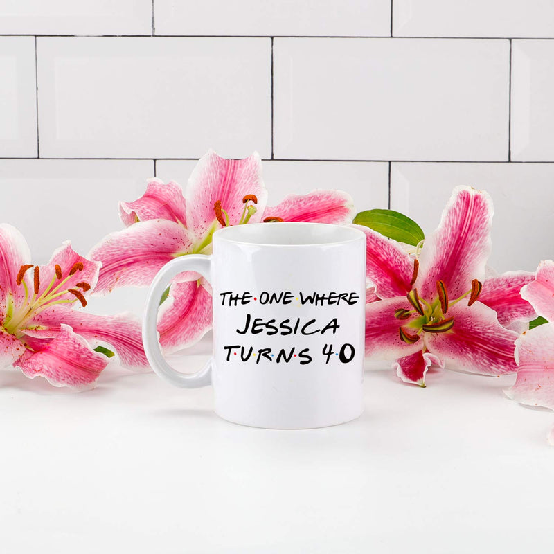 40th Birthday Gifts for Women - 1979 Birthday Gifts for Women, 40 Years Old Birthday Gifts Coffee Mug, Personalized Mug with Name for Mom, Wife, Friend, Sister, Her, Colleague, Coworker - 11oz