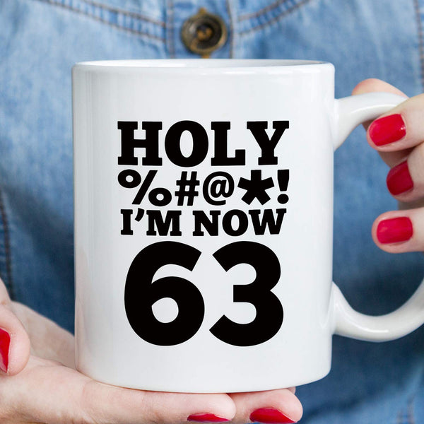 63rd Birthday Gifts for Women - 1956 Birthday Gifts for Women, 63 Years Old Birthday Gifts Coffee Mug for Mom, Wife, Friend, Sister, Her, Colleague, Coworker, HOLY MUG - 11oz