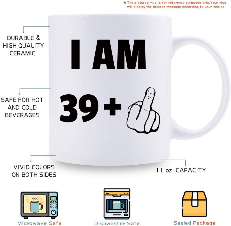 40th Birthday Gifts for Women - 1979 Birthday Gifts for Women, 40 Years Old Birthday Gifts Coffee Mug for Mom, Wife, Friend, Sister, Her, Colleague, Coworker - 11oz