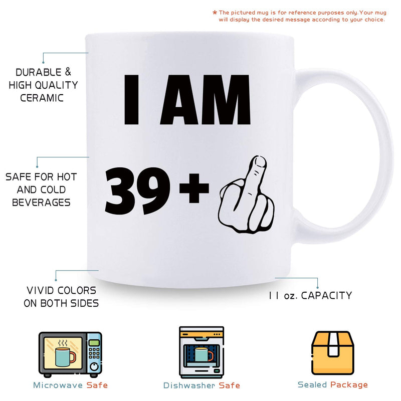 40th Birthday Gifts for Men - 1979 Birthday Gifts for Men, 40 Years Old Birthday Gifts Coffee Mug for Dad, Husband, Friend, Brother, Him, Colleague, Coworker - 11oz