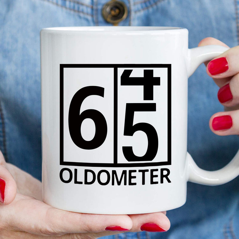 65th Birthday Gifts for Women - 1954 Birthday Gifts for Women, 65 Years Old Birthday Gifts Coffee Mug for Mom, Wife, Friend, Sister, Her, Colleague, Coworker, Oldometer Mug - 11oz