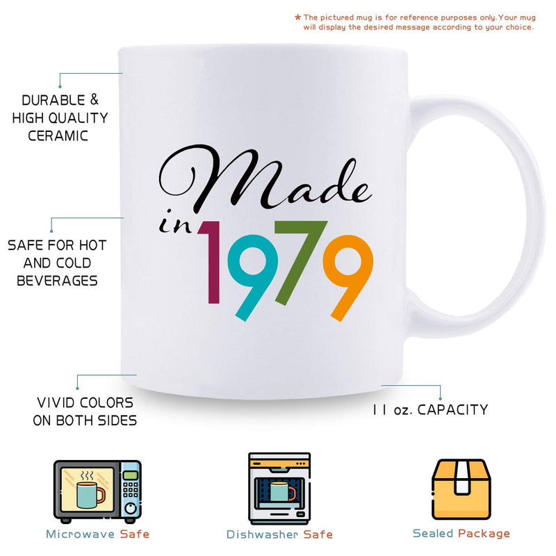 43rd Birthday Gifts for Men - 1976 Birthday Gifts for Men, 43 Years Old Birthday Gifts Coffee Mug for Dad, Husband, Friend, Brother, Him, Colleague, Coworker - 11oz