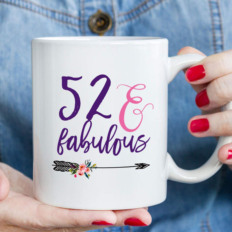 52nd Birthday Gifts for Women - 1967 Birthday Gifts for Women, 52 Years Old Birthday Gifts Coffee Mug for Mom, Wife, Friend, Sister, Her, Colleague, Coworker - 11oz