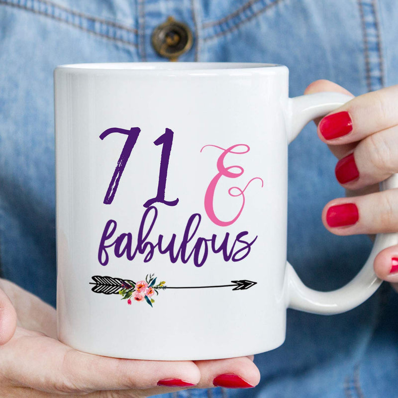 71st Birthday Gifts for Women - 1948 Birthday Gifts for Women, 71 Years Old Birthday Gifts Coffee Mug for Mom, Wife, Friend, Sister, Her, Colleague, Coworker - 11oz