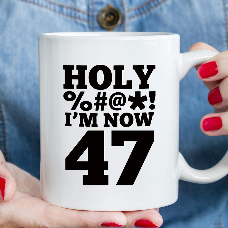 47th Birthday Gifts for Women - 1972 Birthday Gifts for Women, 47 Years Old Birthday Gifts Coffee Mug for Mom, Wife, Friend, Sister, Her, Colleague, Coworker, HOLY MUG- 11oz