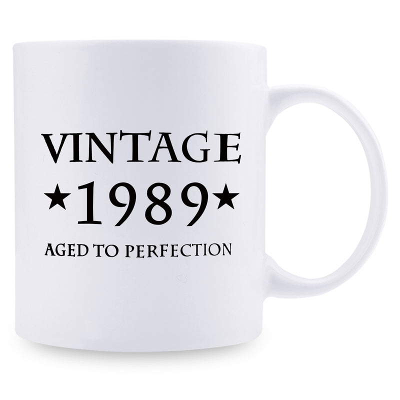 30th Birthday Gifts for Men - 1989 Birthday Gifts for Men, 30 Years Old Birthday Gifts Coffee Mug for Dad, Husband, Friend, Brother, Him, Colleague, Coworker - 11oz