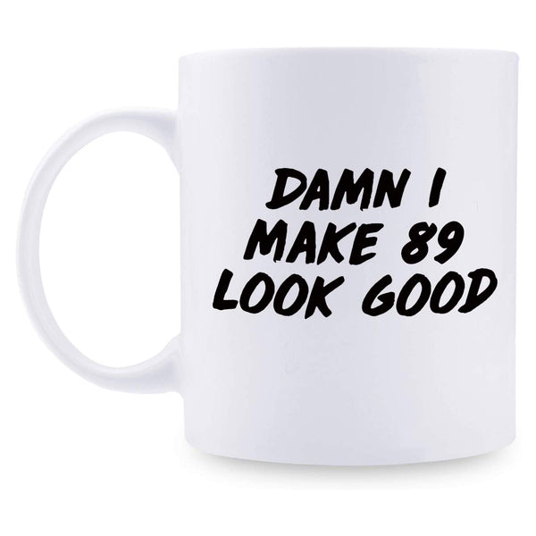 89th Birthday Gifts for Women - 1930 Birthday Gifts for Women, 89 Years Old Birthday Gifts Coffee Mug for Mom, Wife, Friend, Sister, Her, Colleague, Coworker - 11oz